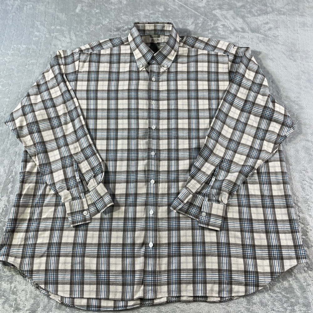 Hamilton Shirt Co Mens‎ 16.5/33 Plaid Flannel Soft Preppy Luxury Casual Nov 18